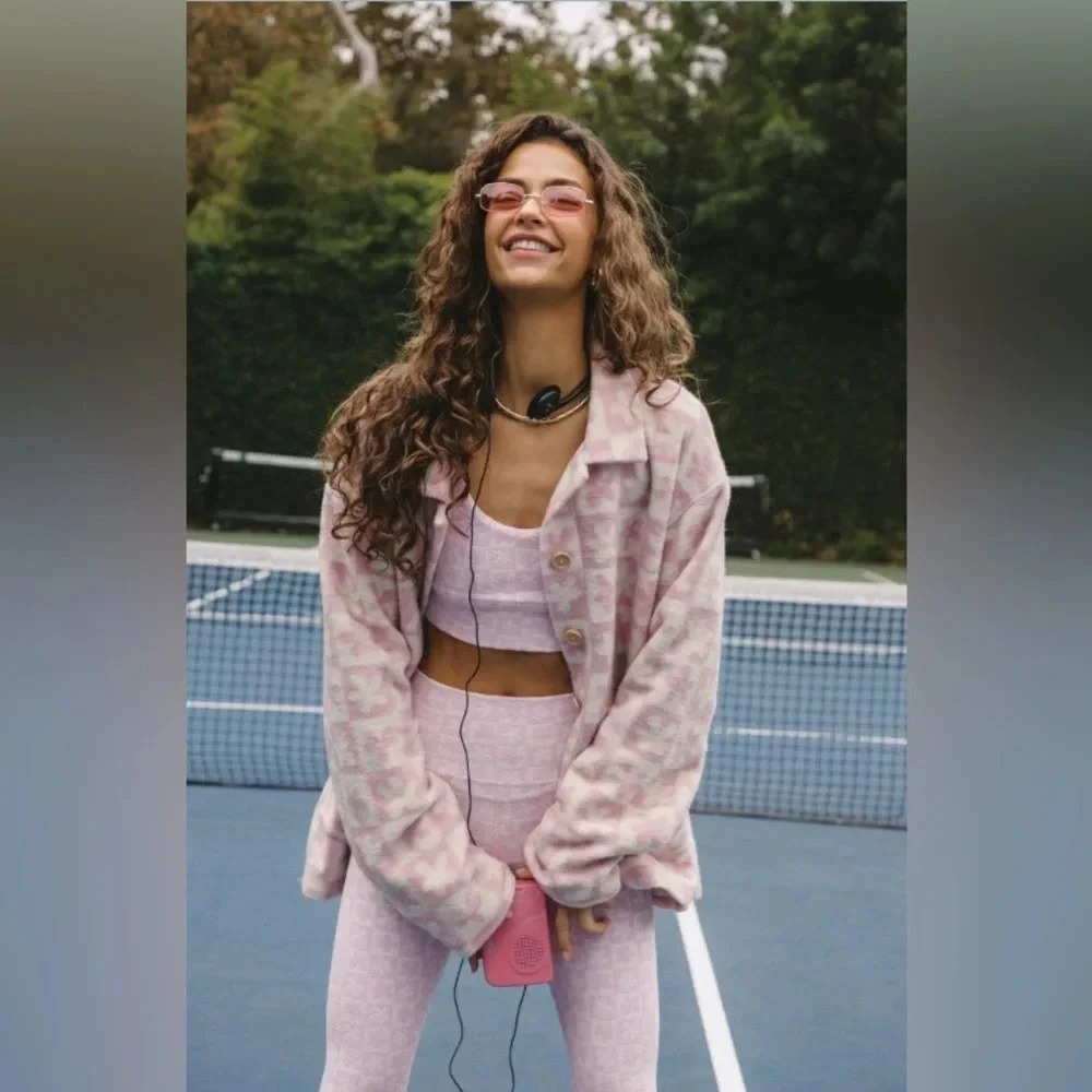 Beach Riot Skye Jacket, mod flower check